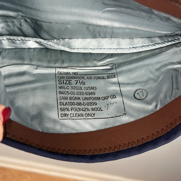 US Air Force/ USAF/ CAP/ Civil Air Patrol Garrison flight cap (dress blues) - Picture 4 of 5